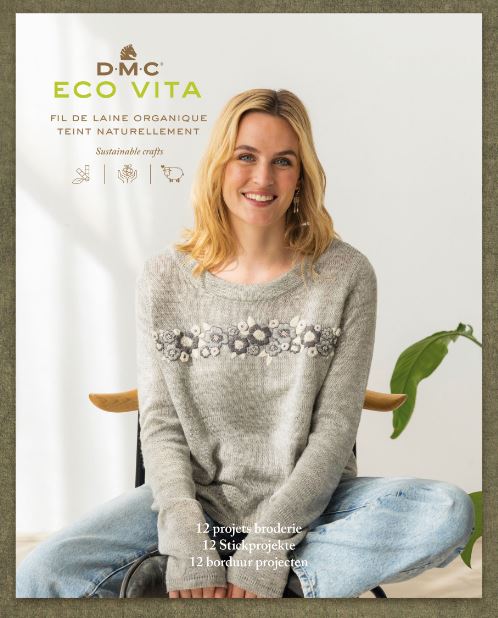 Boek "Kleding Draad van natuurlijk geverfde organische wol - DMC Eco Vita 2024 "
