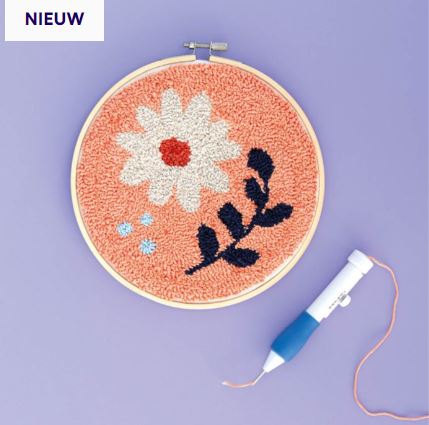 DIY Punch needle pakket: Scheepjes; Kit Flowers