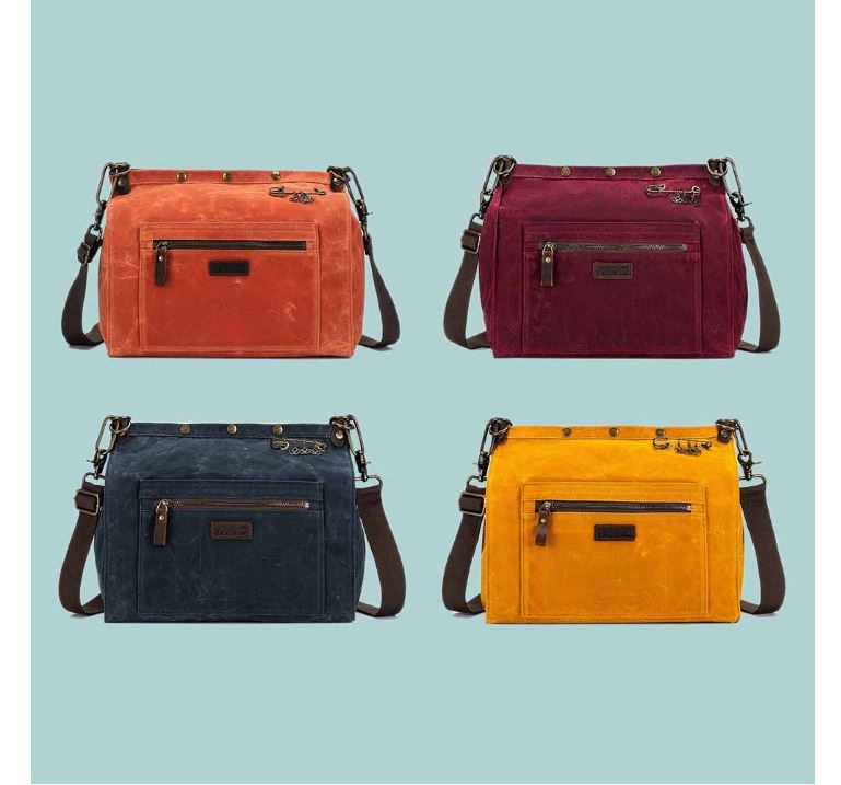 Della Q Makers Canvas 3in1 schoudertas 32x15x28cm