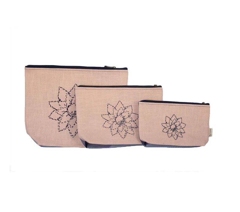 Della Q Ritsetui linnen-mesh set S-M-L