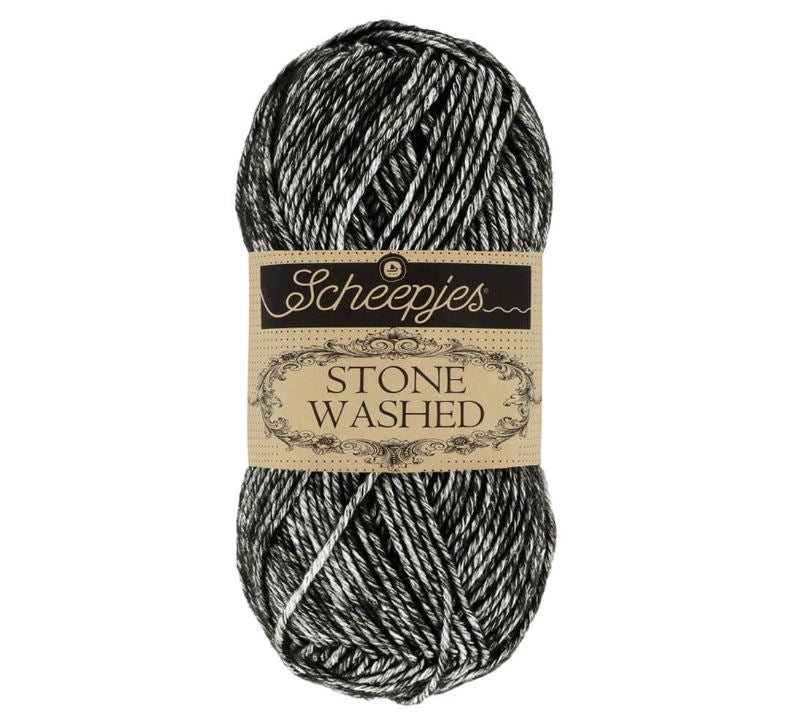 Scheepjes Stone Washed - 803 Black Onyx 130m/50g