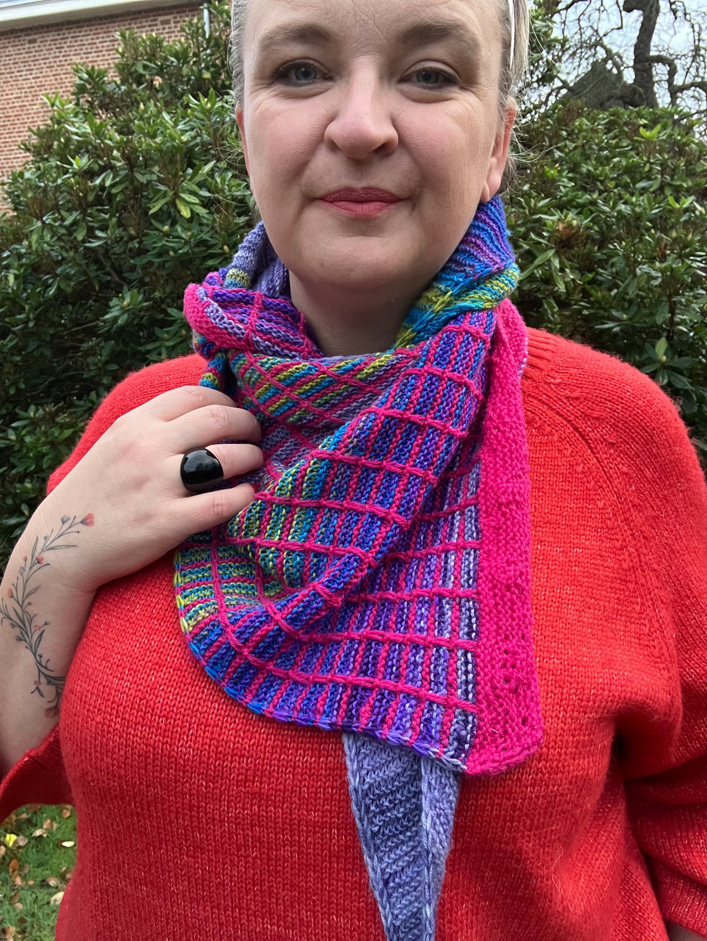 Wolstory patroon sjaal PERSEGI