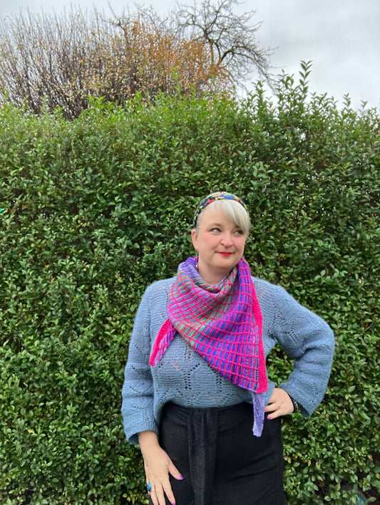 Wolstory patroon sjaal PERSEGI