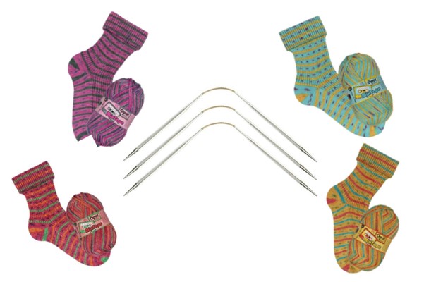Pakket kousen breien met CrasyTrio en Opal MixTapes 4-draads