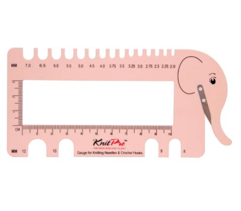 KnitPro Brei- en haaknaaldmeter met garensnijder