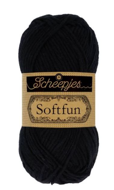 Scheepjes Softfun - 2408 Black 140m/50g