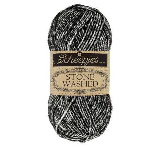 Scheepjes Stone Washed - 803 Black Onyx 130m/50g