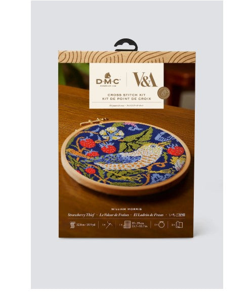 DIY Cross Stitch - Strawberry Thief by William Morris - DMC