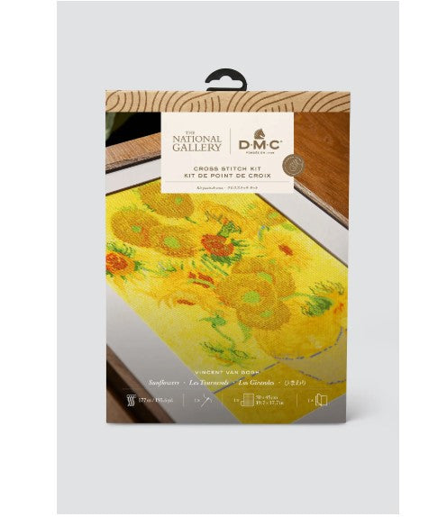 DIY Cross Stitch - Sunflowers by Van Gogh - DMC