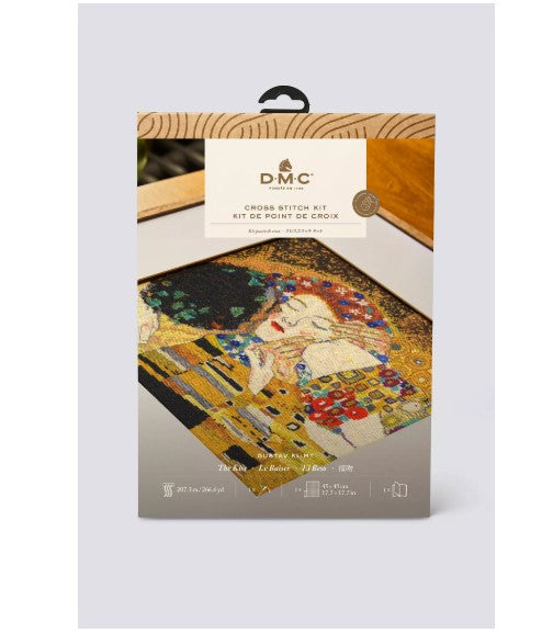 DIY Cross Stitch - The Kiss by Gustav Klimt - DMC